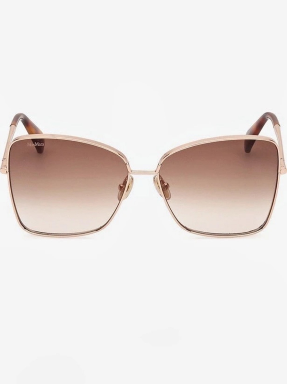 Max Mara MM0032-D 28F Square Sunglasses Brown & Gold
